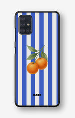 Samsung Galaxy A51 Hard Case – Orange Stripes - View 1