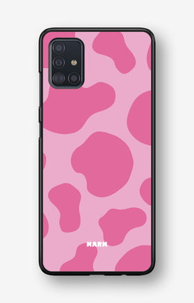 Samsung Galaxy A51 Hard Case – Pink Moo - View 1
