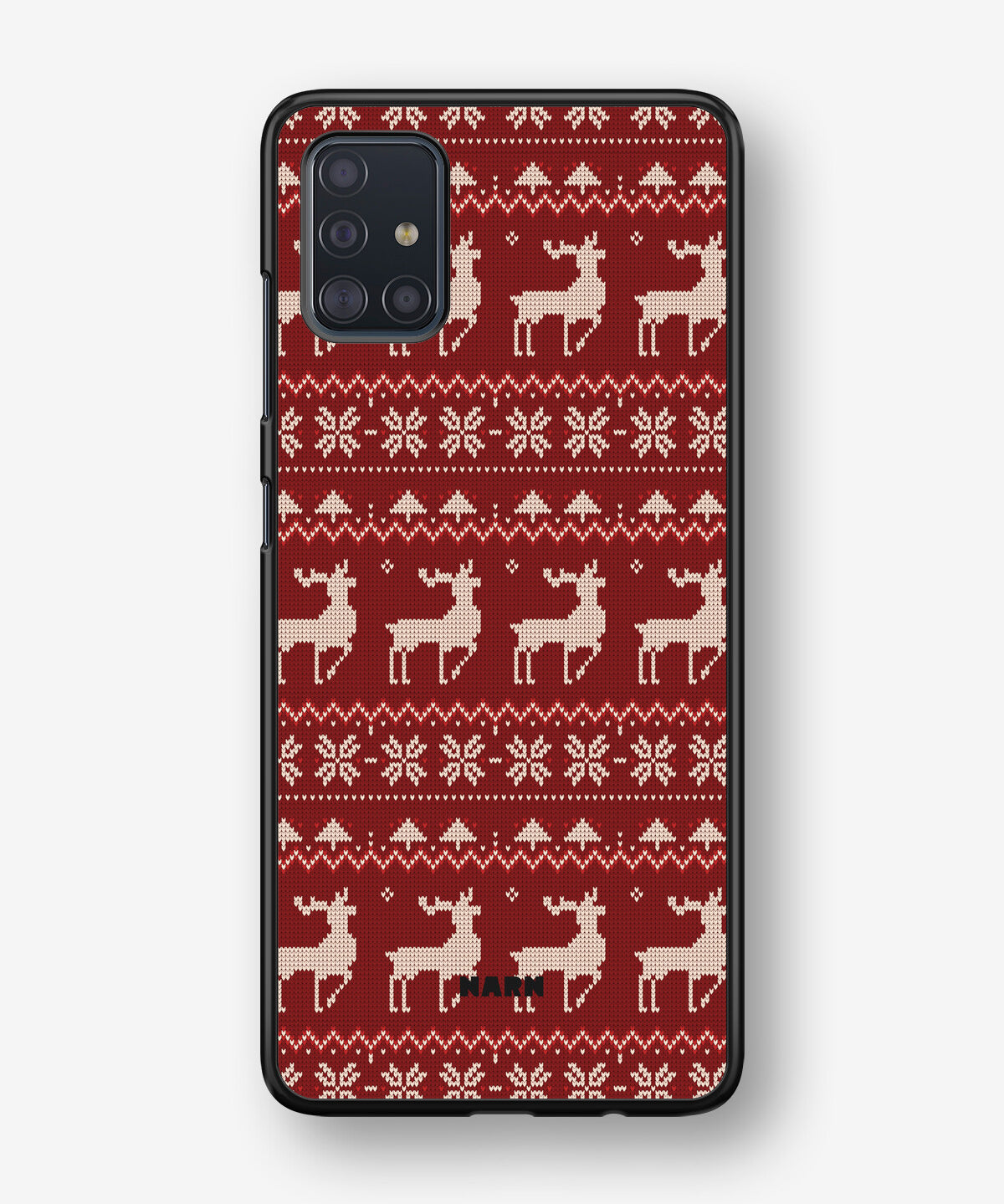 Samsung Galaxy A51 Hard Case – Reindeer Knit - View 1