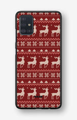 Samsung Galaxy A51 Hard Case – Reindeer Knit - View 1