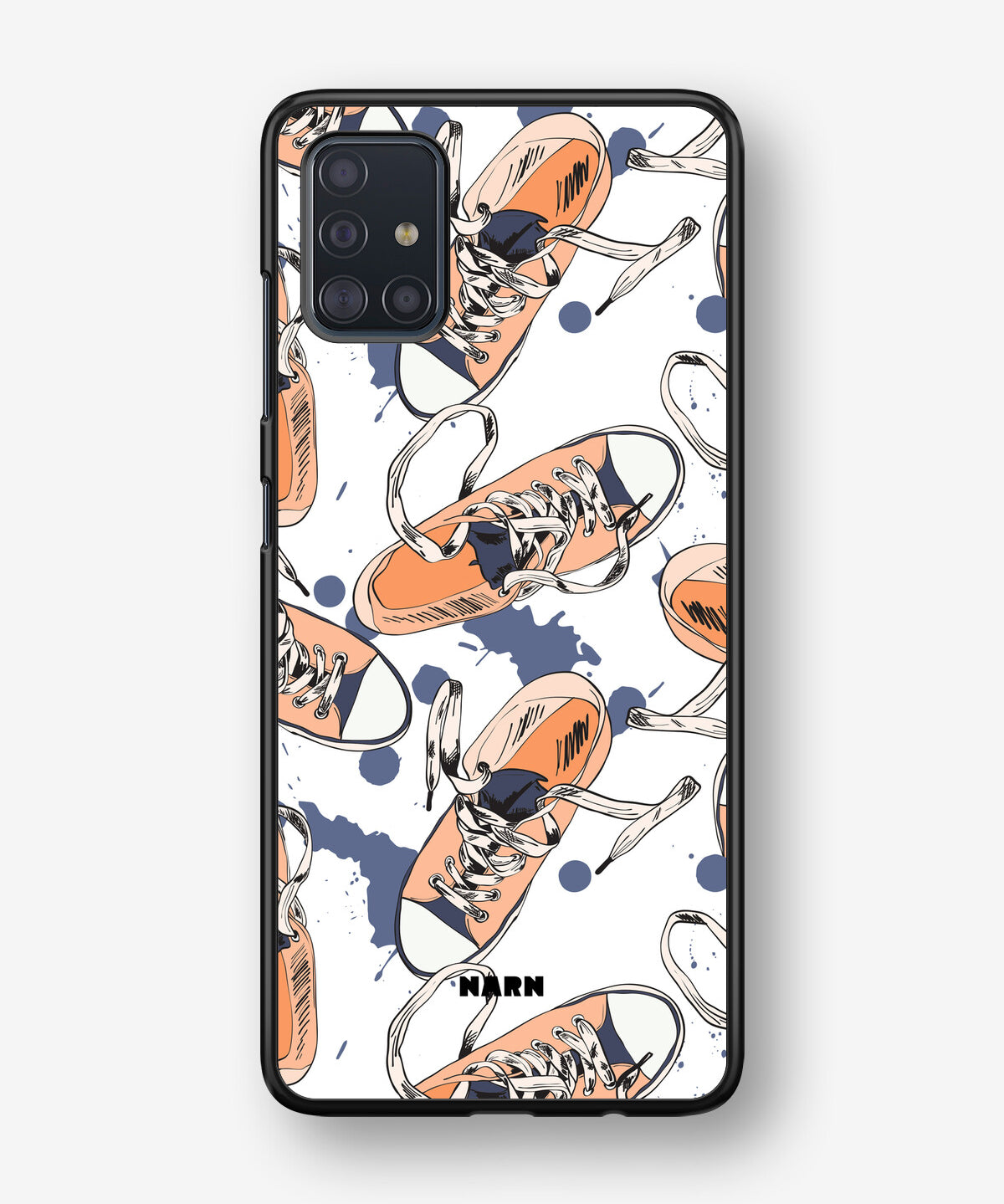 Samsung Galaxy A51 Hard Case – Apricot Sneakers - View 1