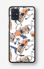 Samsung Galaxy A51 Hard Case – Apricot Sneakers - View 1