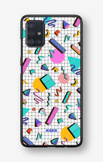 Samsung Galaxy A51 Hard Case – 80s Memphis - View 1