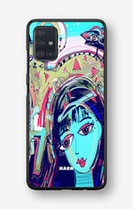 Samsung Galaxy A51 Hard Case – Abstract Cat - View 1