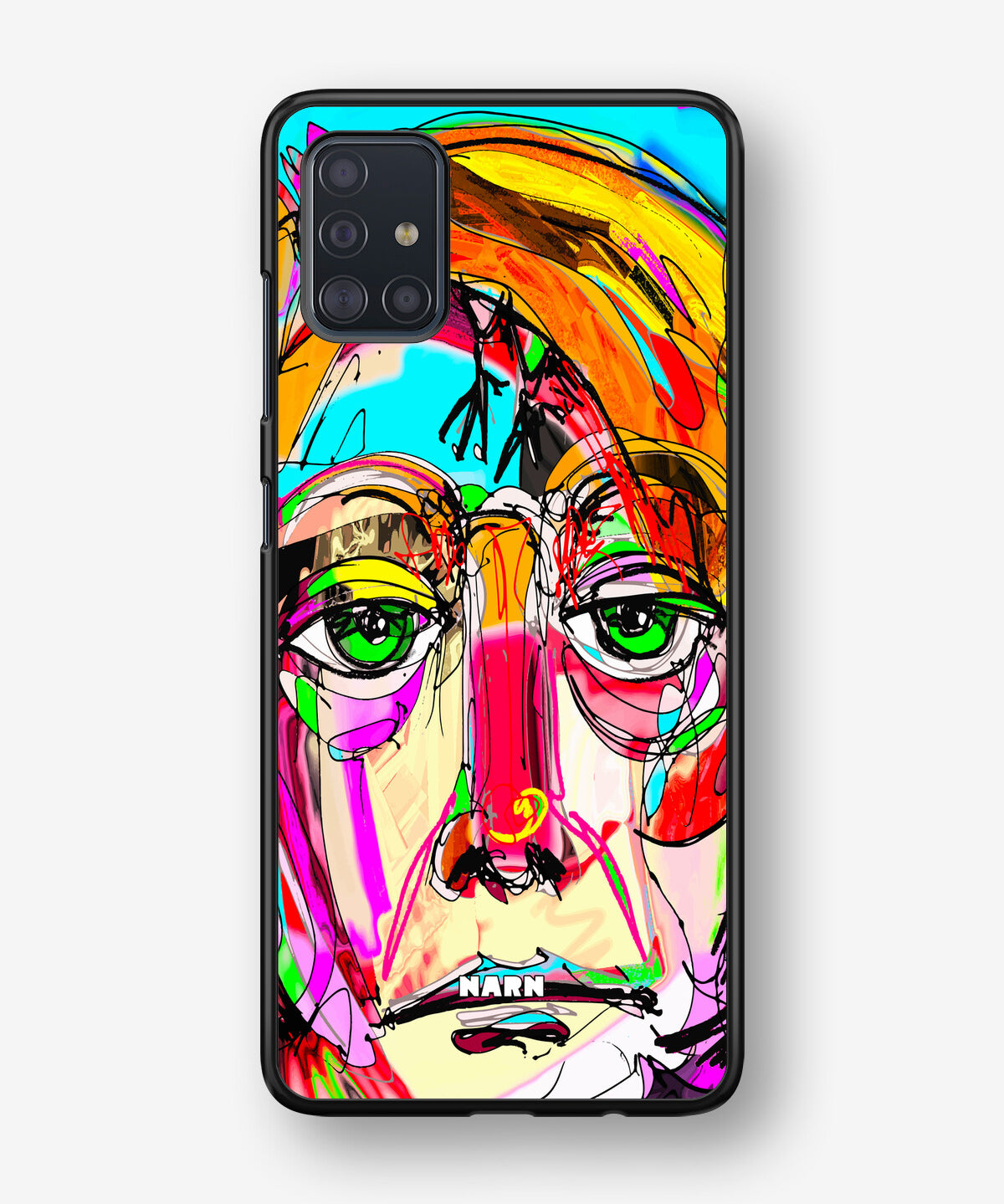 Samsung Galaxy A51 Hard Case – Abstract Portrait - View 1
