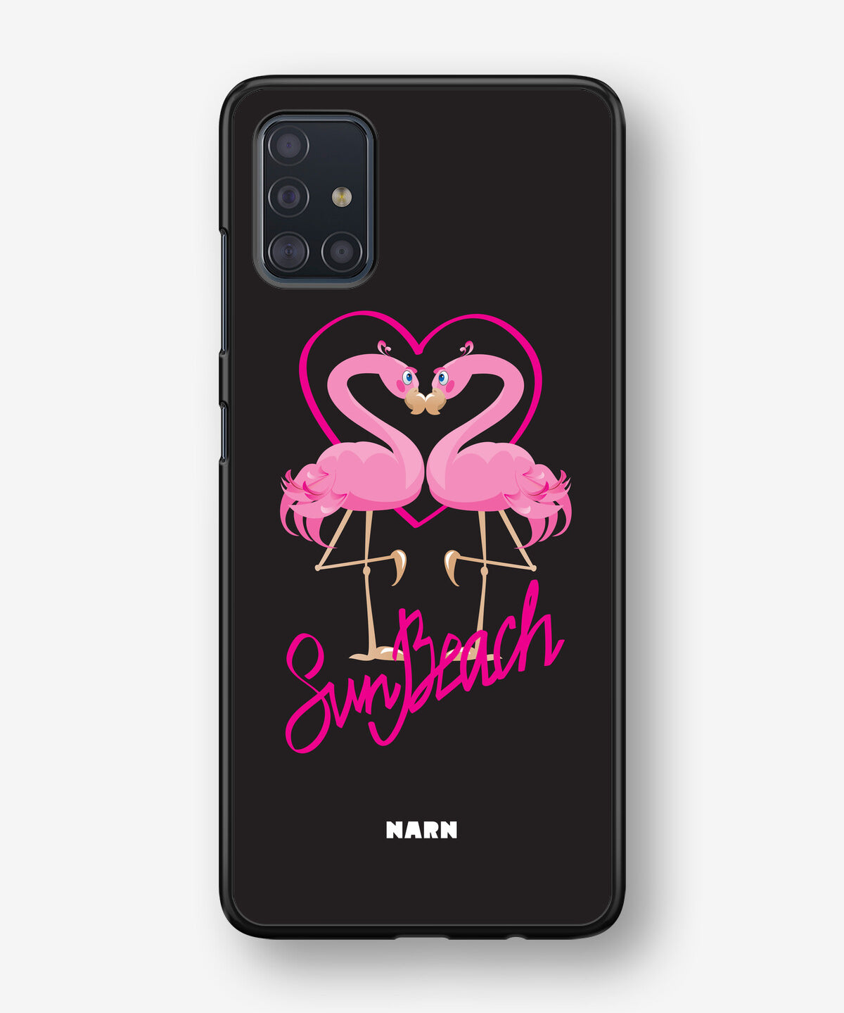 Samsung Galaxy A51 Hard Case – Beach Flamingo - View 1