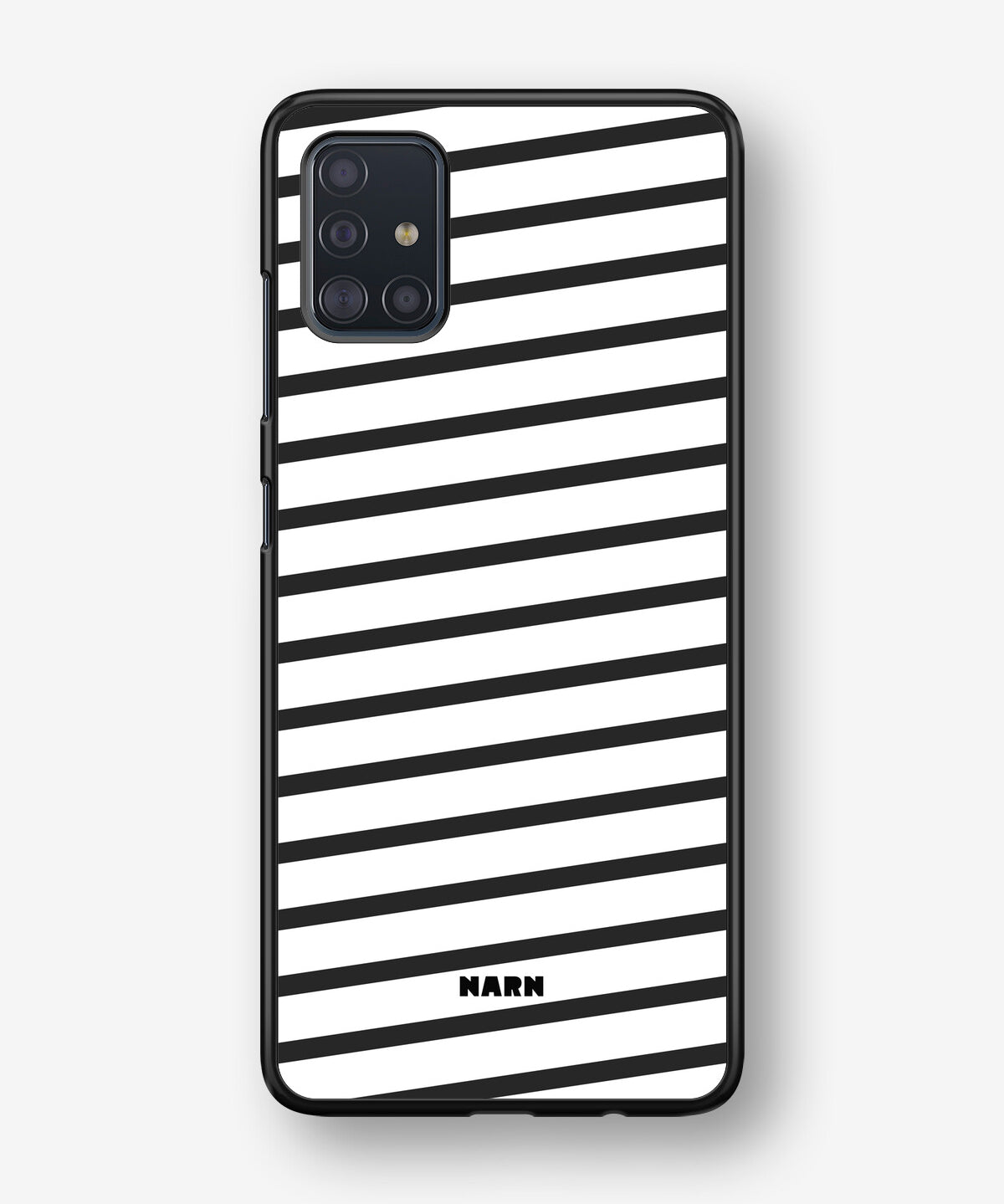 Samsung Galaxy A51 Hard Case – Black Stripes - View 1