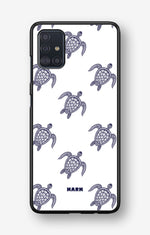 Samsung Galaxy A51 Hard Case – Blue Turtles - View 1