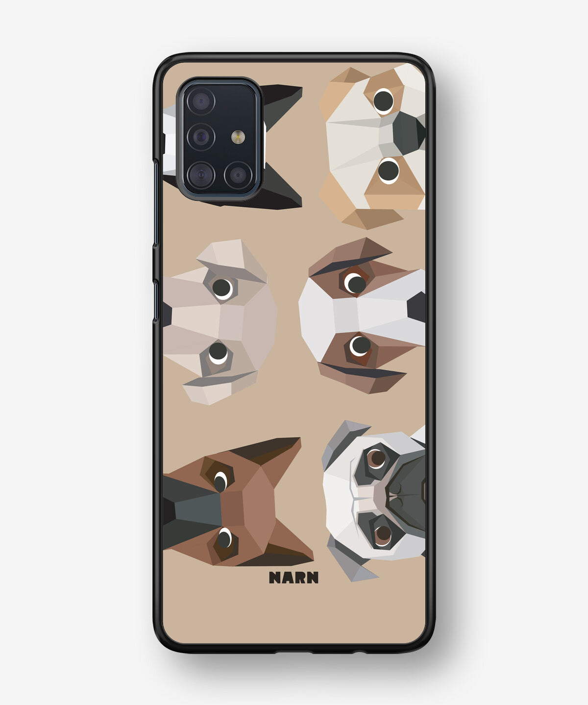 Samsung Galaxy A51 Hard Case – Cute Dogs - View 1