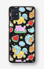 Samsung Galaxy A51 Hard Case – Cute Stickers - View 1