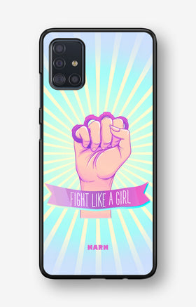 Samsung Galaxy A51 Hard Case – Fight Like A Girl - View 1