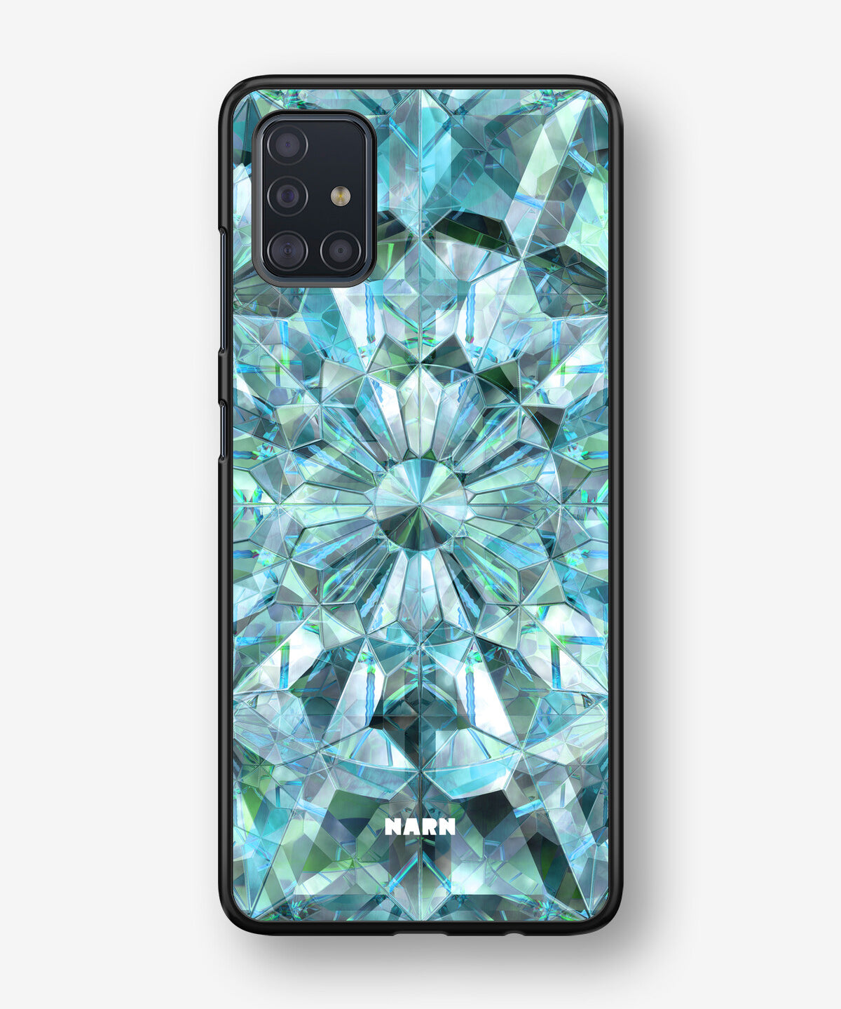 Samsung Galaxy A51 Hard Case – Green Crystals - View 1