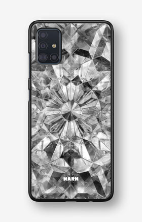 Samsung Galaxy A51 Hard Case – Grey Crystals - View 1