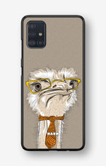 Samsung Galaxy A51 Hard Case – Hipster Ostrich - View 1