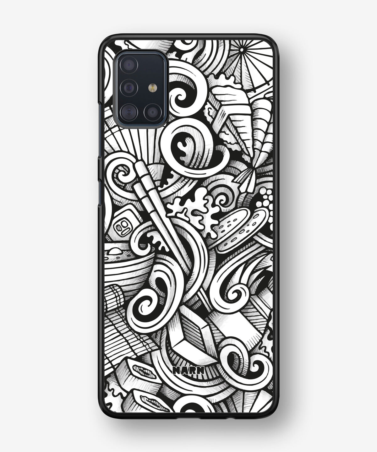 Samsung Galaxy A51 Hard Case – Japanese Pattern - View 1
