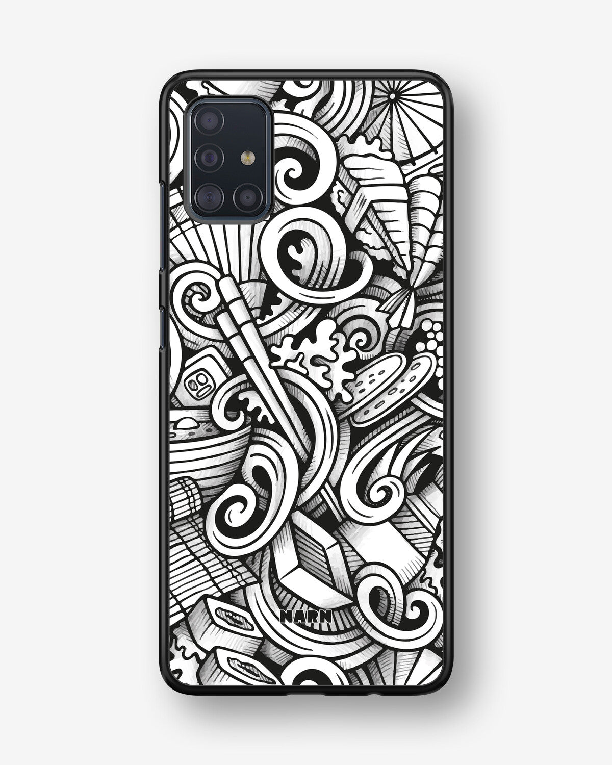 Samsung Galaxy A51 Hard Case – Japanese Pattern - View 1