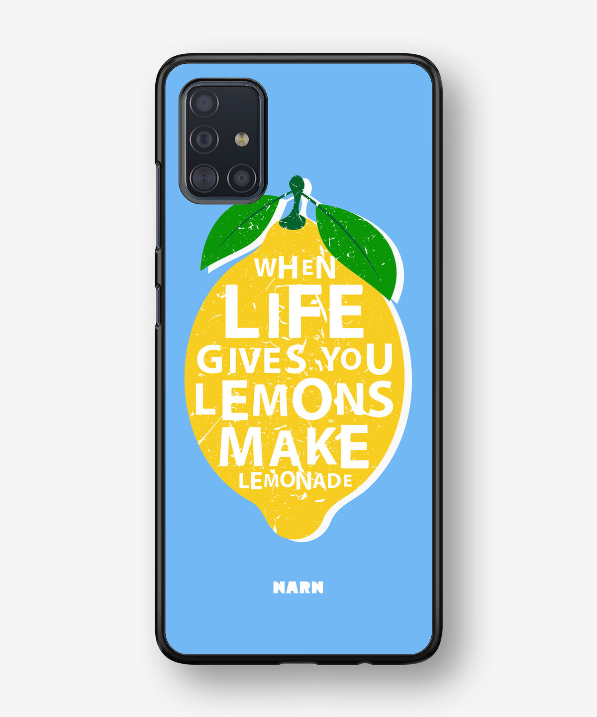 Samsung Galaxy A51 Hard Case – Lemon Quote - View 1