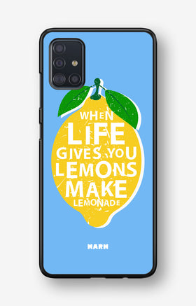 Samsung Galaxy A51 Hard Case – Lemon Quote - View 1
