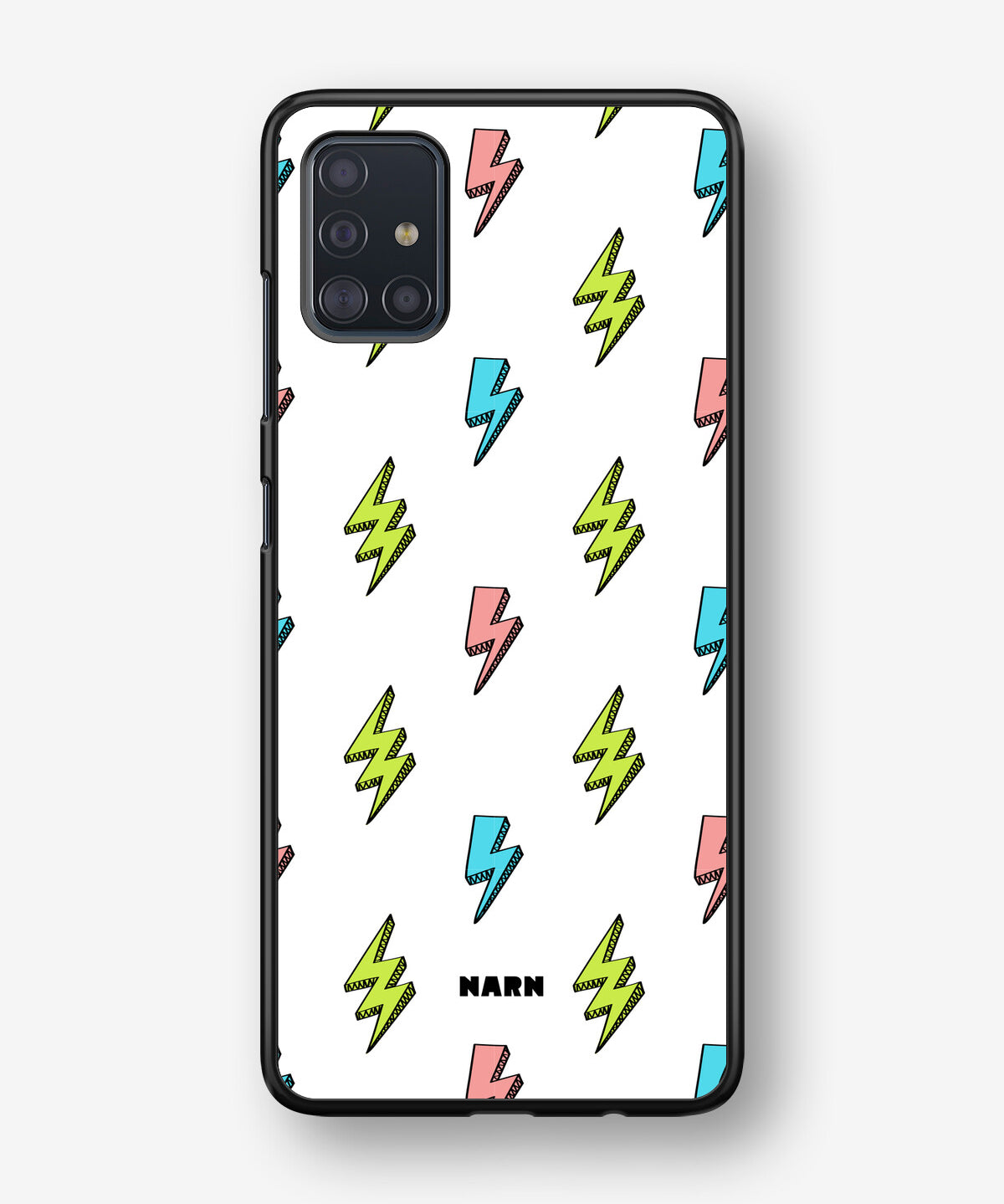 Samsung Galaxy A51 Hard Case – Lightning Bolts - View 1