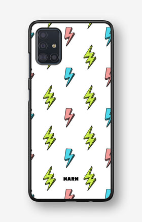 Samsung Galaxy A51 Hard Case – Lightning Bolts - View 1