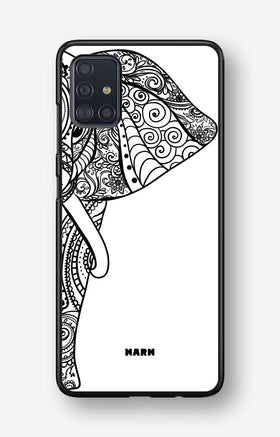 Samsung Galaxy A51 Hard Case – Mandala Elephant - View 1
