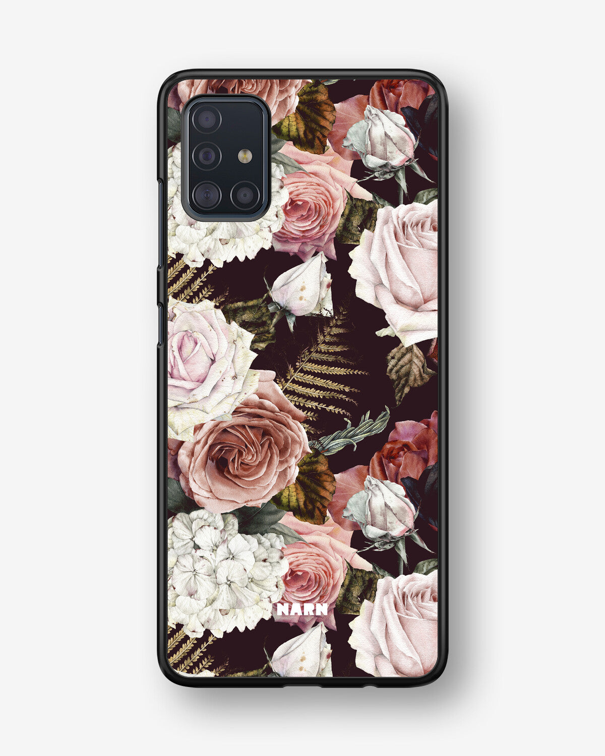 Samsung Galaxy A51 Hard Case – Midnight Roses - View 1