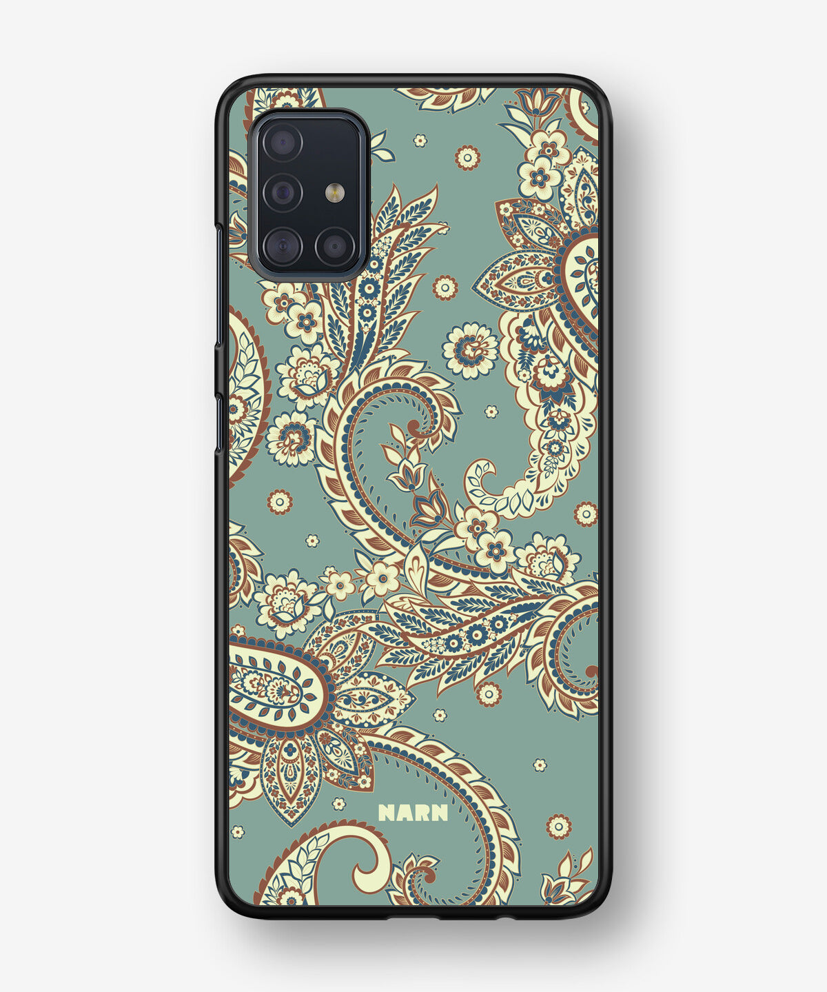 Samsung Galaxy A51 Hard Case – Paisley Green - View 1