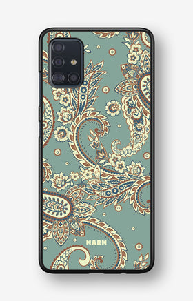 Samsung Galaxy A51 Hard Case – Paisley Green - View 1
