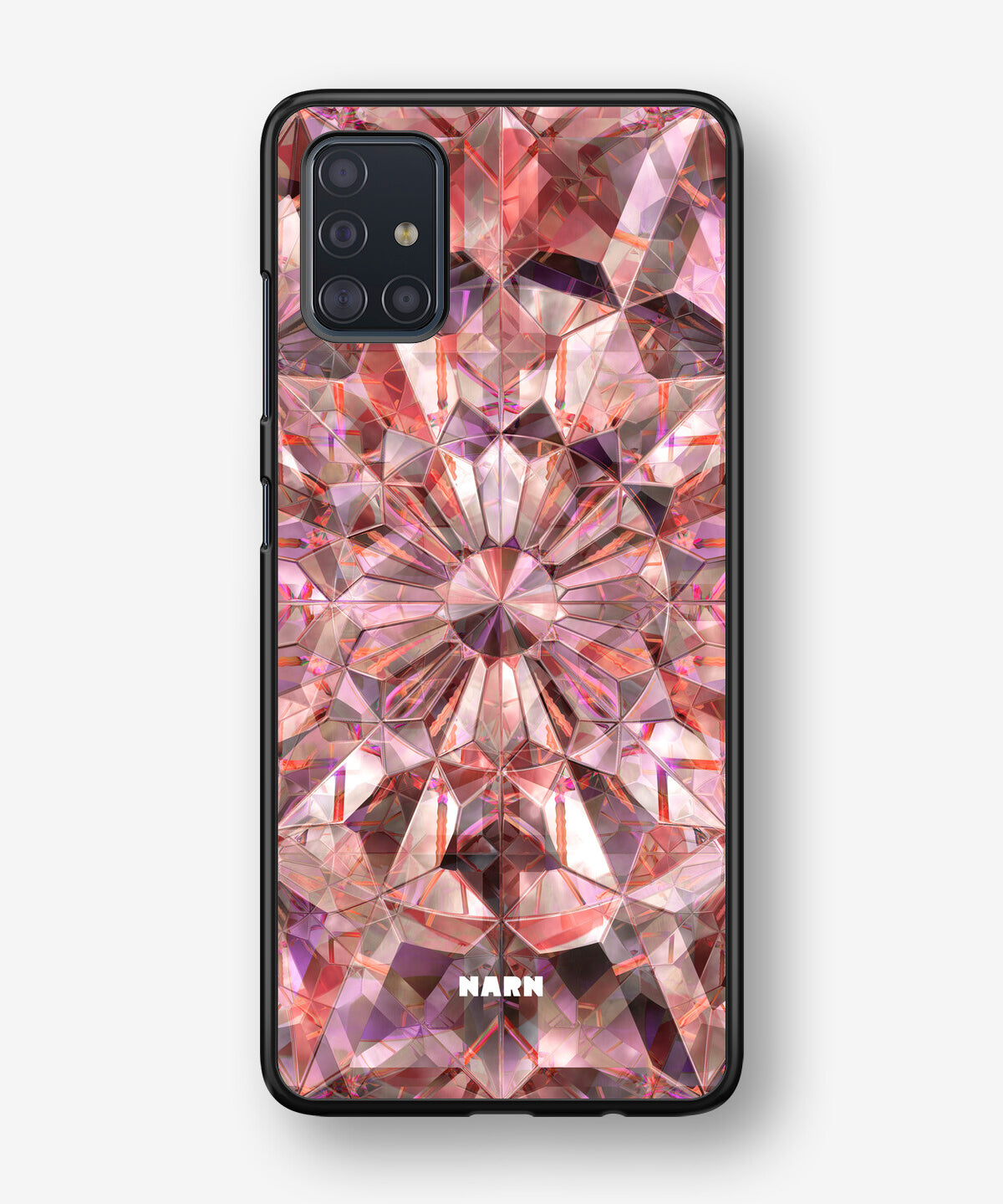 Samsung Galaxy A51 Hard Case – Pink Crystals - View 1