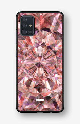Samsung Galaxy A51 Hard Case – Pink Crystals - View 1