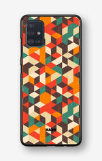 Samsung Galaxy A51 Hard Case – Retro Geometric - View 1