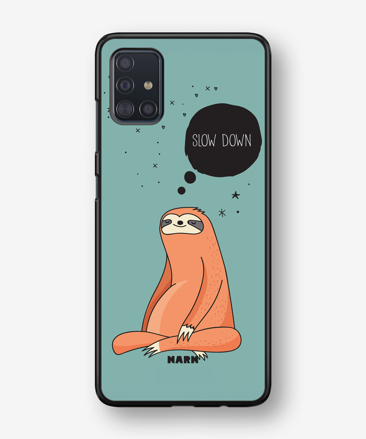 Samsung Galaxy A51 Hard Case – Slow Down Sloth - View 1
