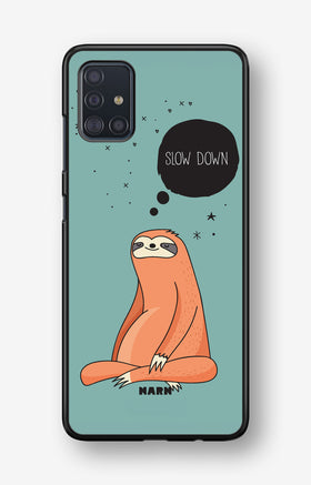 Samsung Galaxy A51 Hard Case – Slow Down Sloth - View 1