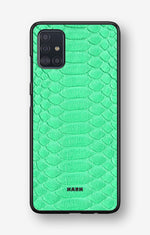 Samsung Galaxy A51 Hard Case – Turquoise Snake - View 1