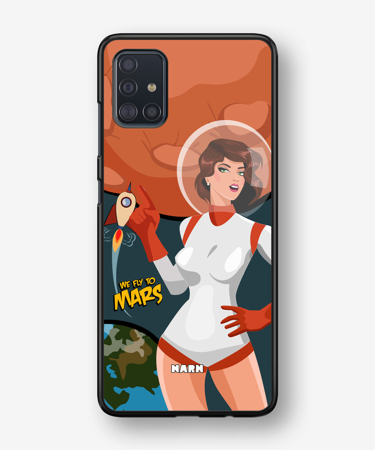 Samsung Galaxy A51 Hard Case – We Fly To Mars - View 1