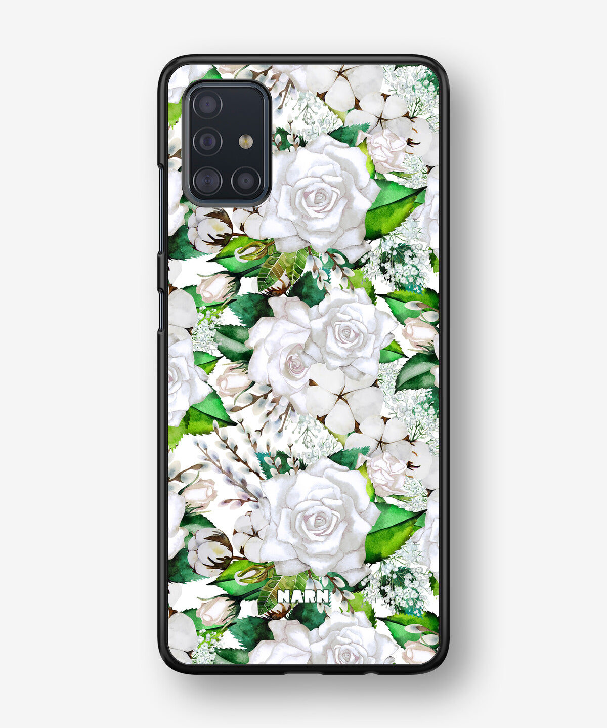 Samsung Galaxy A51 Hard Case – White Bloom - View 1