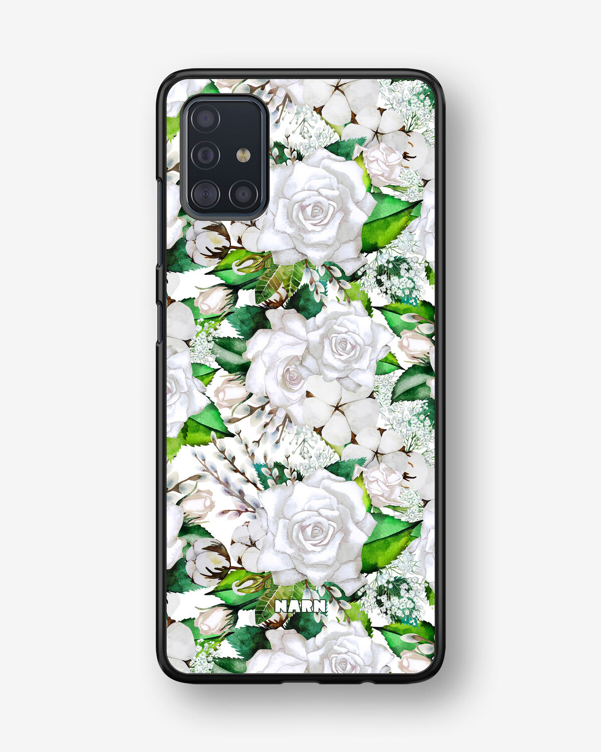 Samsung Galaxy A51 Hard Case – White Bloom - View 1
