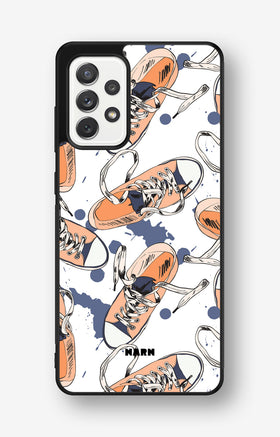 Samsung Galaxy A52 / A52s 5G Hard Case – Apricot Sneakers - View 1