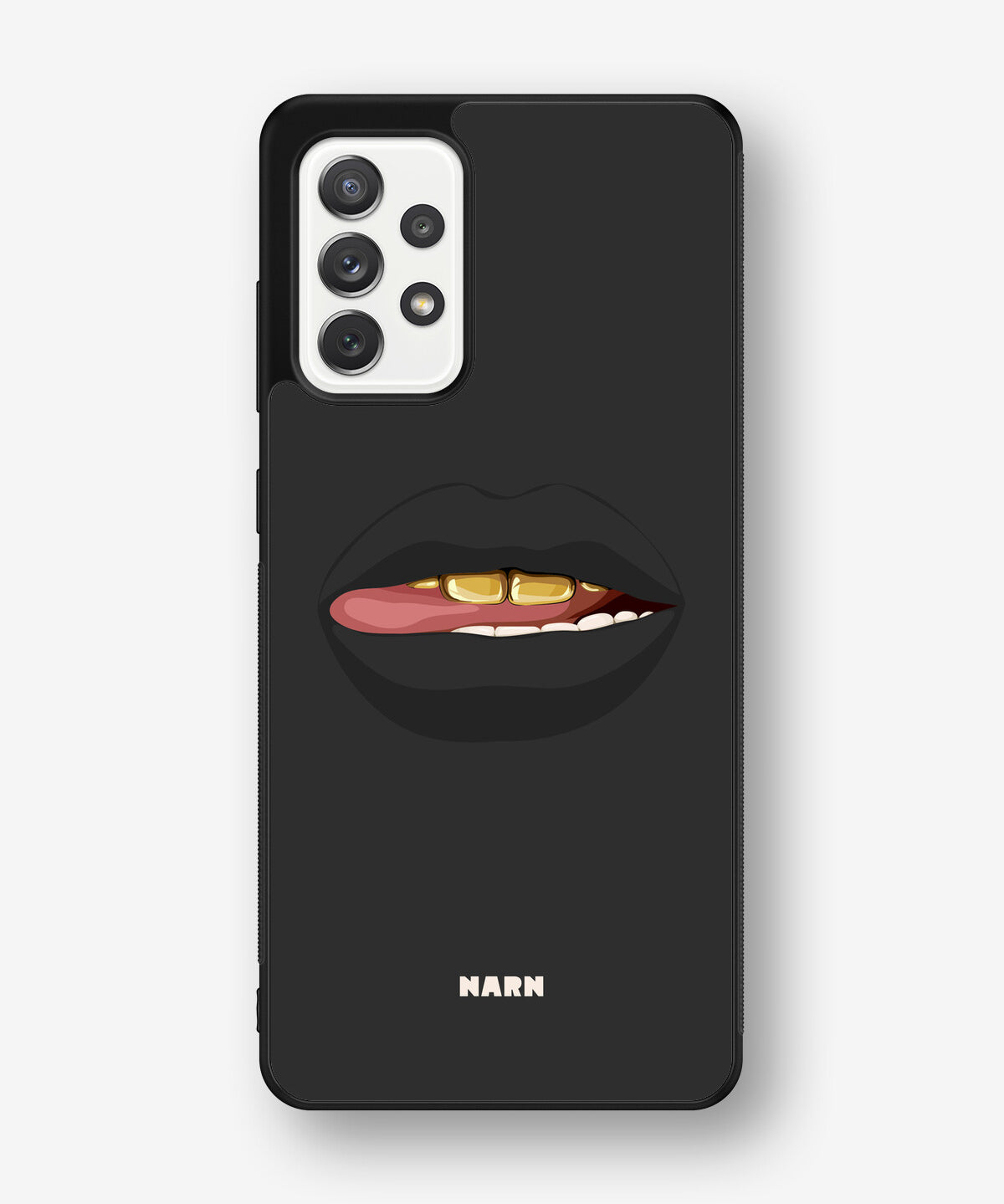 Samsung Galaxy A52 / A52s 5G Hard Case – Golden Lips - View 1