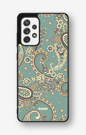 Samsung Galaxy A52 / A52s 5G Hard Case – Paisley Green - View 1