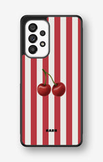 Samsung Galaxy A53 5G Hard Case – Cherry Stripes - View 1