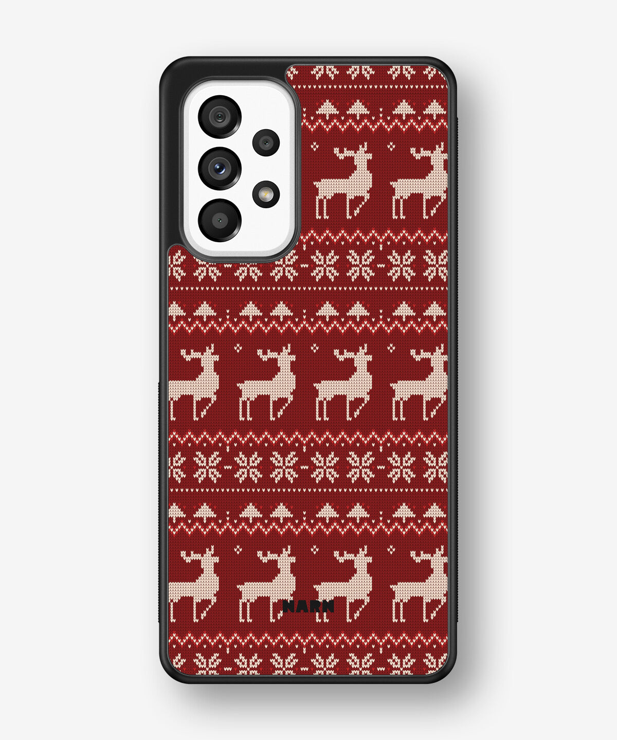 Samsung Galaxy A53 5G Hard Case – Reindeer Knit - View 1