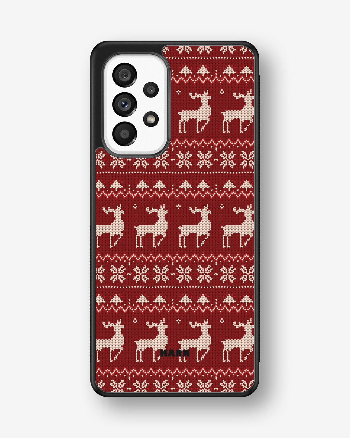 Samsung Galaxy A53 5G Hard Case – Reindeer Knit - View 1
