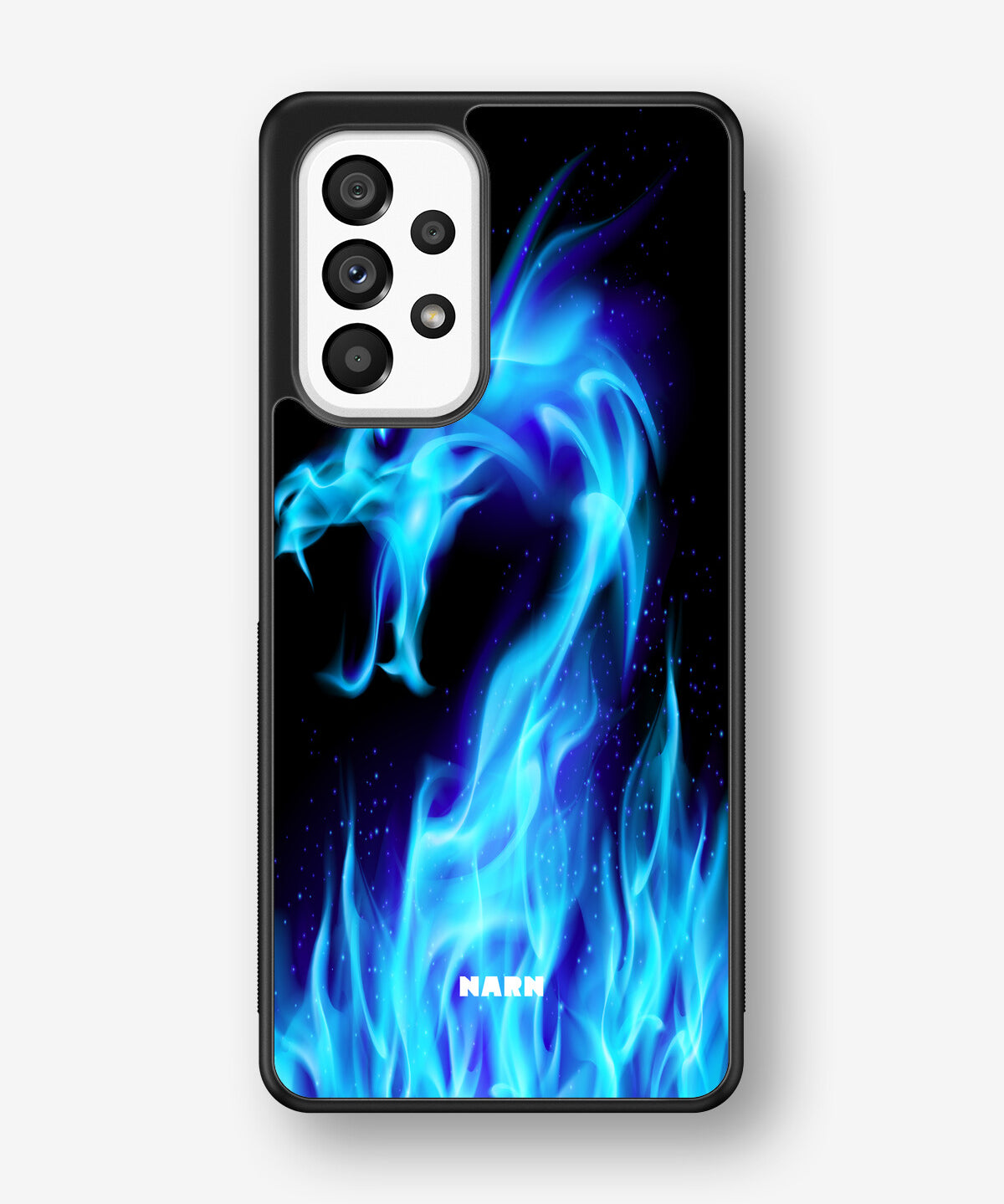 Samsung Galaxy A53 5G Hard Case – Blue Flames Dragon - View 1
