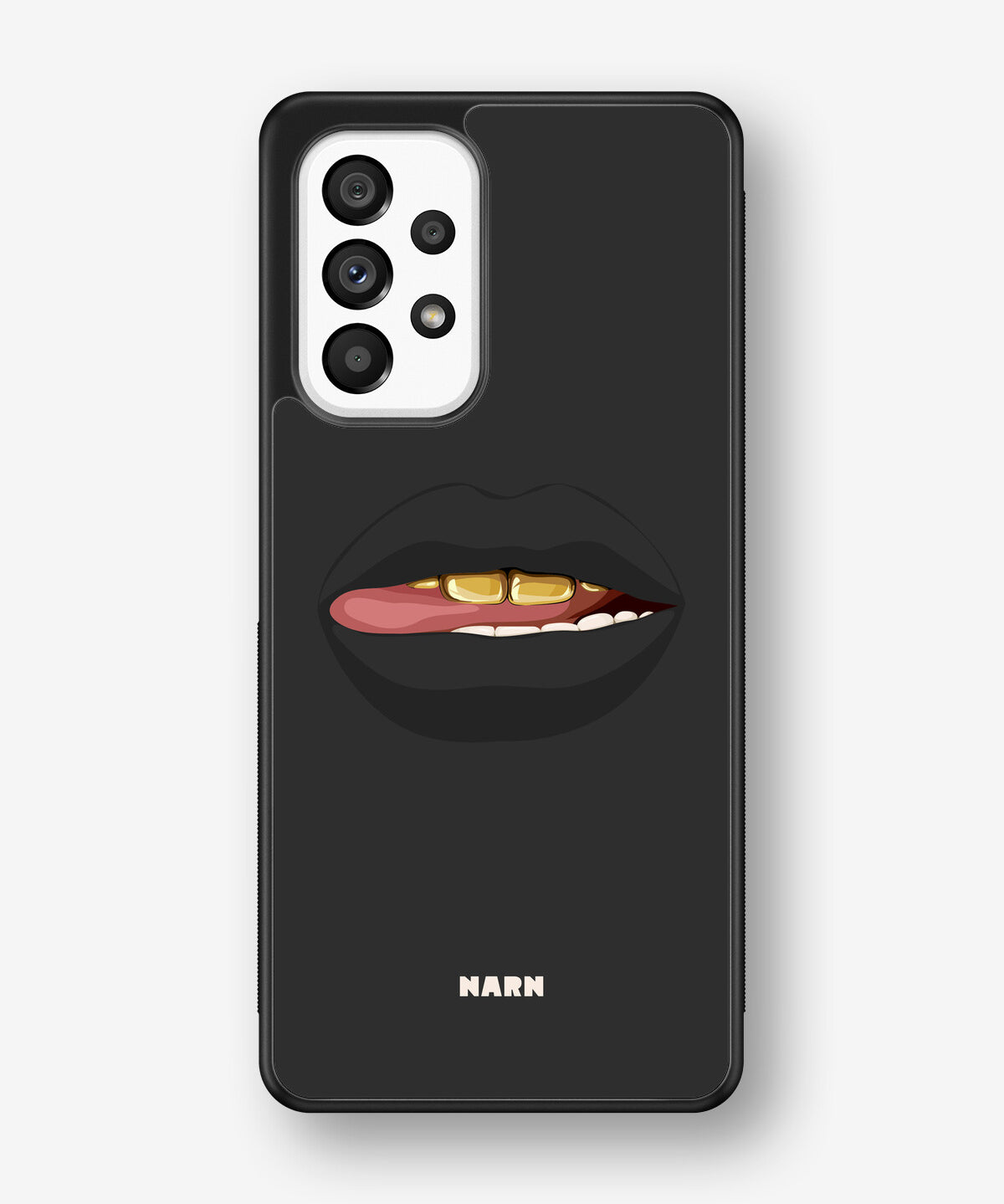 Samsung Galaxy A53 5G Hard Case – Golden Lips - View 1
