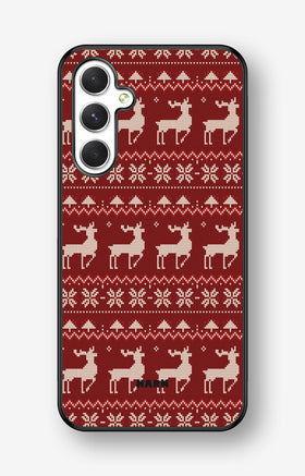 Samsung Galaxy A54 5G Hard Case – Reindeer Knit - View 1