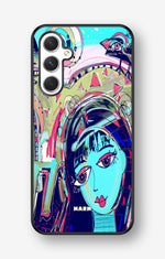 Samsung Galaxy A54 5G Hard Case – Abstract Cat - View 1