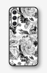 Samsung Galaxy A54 5G Hard Case – Black & White Bloom - View 1