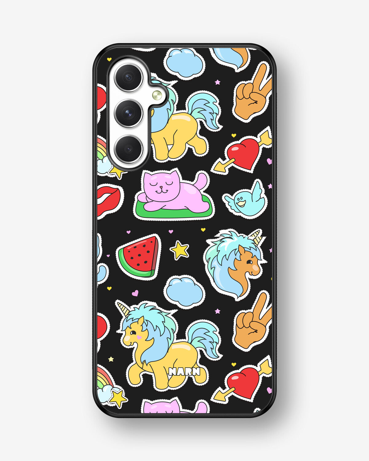 Samsung Galaxy A54 5G Hard Case – Cute Stickers - View 1