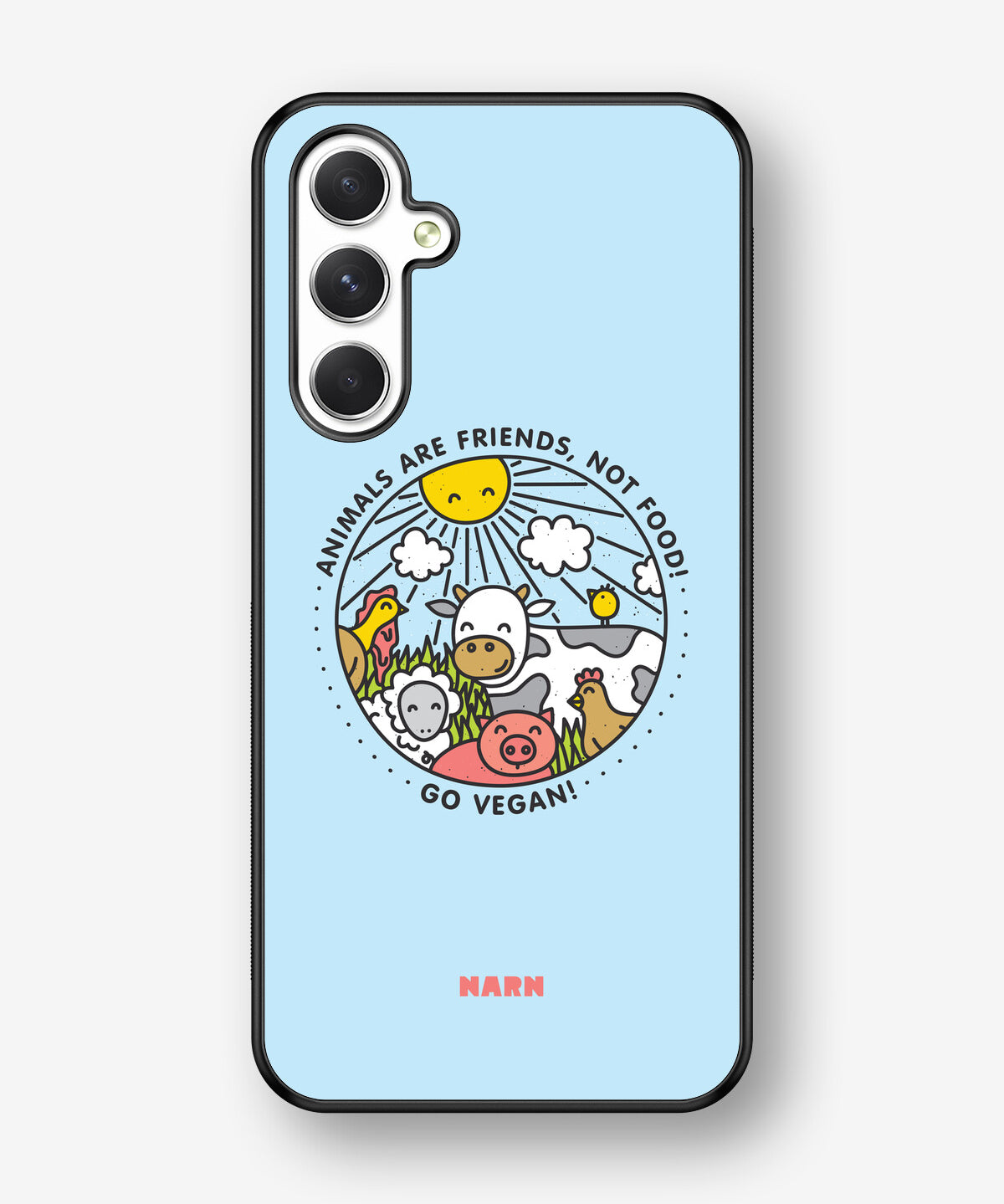 Samsung Galaxy A54 5G Hard Case – Friends, Not Food - View 1